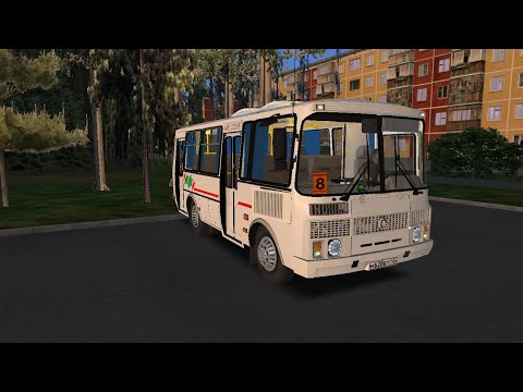 Видео: OMSI 2. Автобус ПАЗ 32054, тюнинг. Карта Новосибирск - маршрут 8.