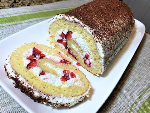 Видео: Простой Рулет на Сгущённом Молоке. Это безумно вкусно, попробуйте!