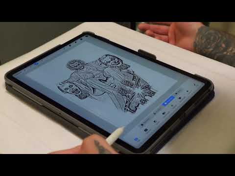 Видео: Как сделать большие трафареты для татуировок на Procreate