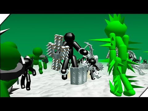 Видео: ЗОМБИ ПРОТИВ СТИКМЕНОВ - Игра Stickman Simulator : Zombie Battle.Андроид игры про зомби и стекменов