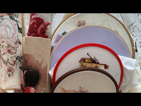 Видео: Все процессы вышивки весны-лета и  осенние недошивы 