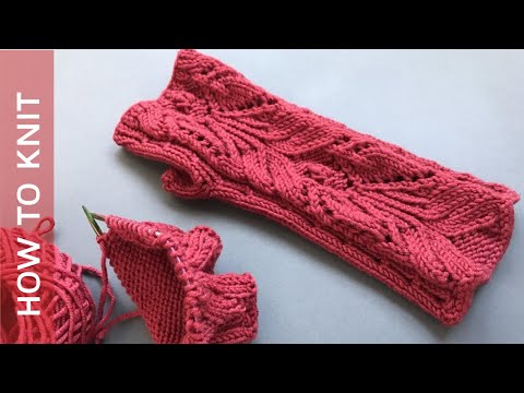 Видео: ❤️Красивый ажурный узор и митенки спицами (ЧАСТЬ 1)❤️Open-finger mittens knitting (PART 1)