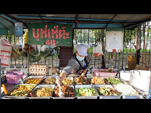 Видео: Сумасшедшая цена !! всего за 1,29 $ все, что вы можете съесть / самый дешевый уличный буфет в мире
