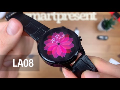 Видео: Cмарт-часы Smart Watch LA08 с мощным функционалом и крутым экраном. Для iOS и Android.