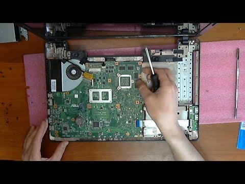 Видео: Asus K53SM разборка и замена термопасты