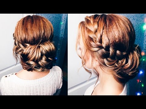 Видео: ◉ Красивая и Простая Прическа на Новый год ◉ Пучок на средние волосы ◉  Easy hairstyle with braid ◉