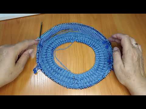 Видео: Футболка спицами из YarnArt Sumphony, МК