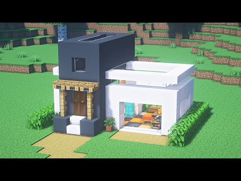 Видео: Учебное пособие по маленькому современному дому в Minecraft # 14 - Современный дом в Minecraft