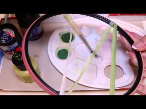 Видео: Мастер-класс.  Подбор и окраска лент для вышивки сюжета.