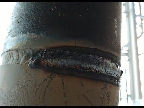 Видео: Комбинированная Сварка Труб 108х6мм,АРГОН (корень)- Электрод (облицовка)