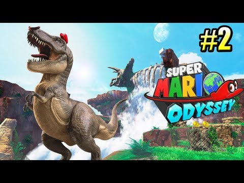 Видео: Super Mario Odyssey {Switch} прохождение часть 2 — ВЕРХОМ На ДИНОЗАВРЕ