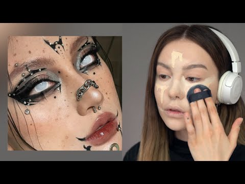 Видео: повторяю сложный макияж 🦷🍂