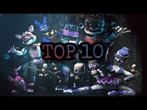 Видео: TOP 10 песен фнаф 5 + бонус (ч. 2)