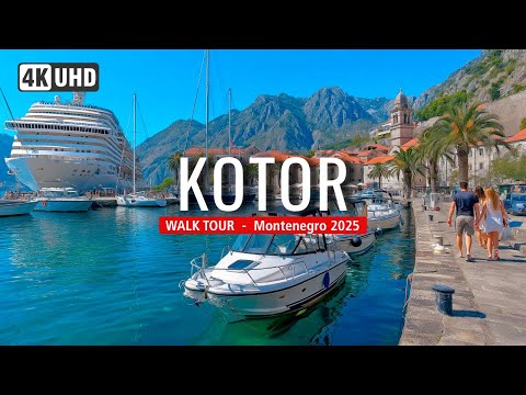 Видео: Пешеходная экскурсия по Котору, Черногория, 4K 🇲🇪 | Потрясающий Старый город и Которский залив