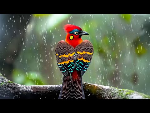 Видео: Птицы под дождём 🌧️🦜 ~ 99% избавляют от излишних мыслей • Глубокое снятие стресса • Музыка для сн...