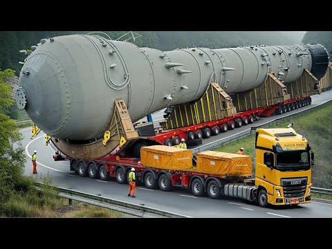 Видео: Экстремально опасные транспортные навыки: негабаритный грузовик | Крупнейшие машины для тяжелого ...