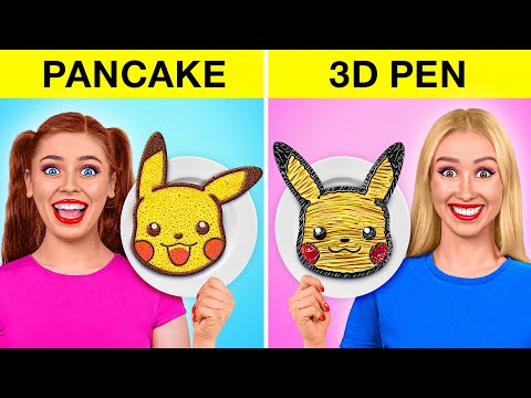Видео: Крутой Арт-Челлендж: 3d-Ручка и Блинчики от Multi DO Challenge