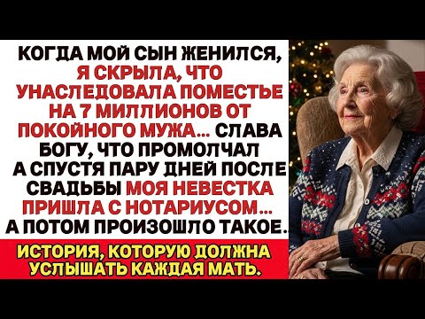 Видео: Когда Мой Сын Женился, Я Не Сказала, Что Унаследовала От Мужа 7 Миллионов Рублей Слава Богу