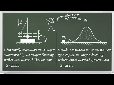Видео: Решаем две разных задачи одинаково! Б4 ЦТ по физике 2022 и 2009.