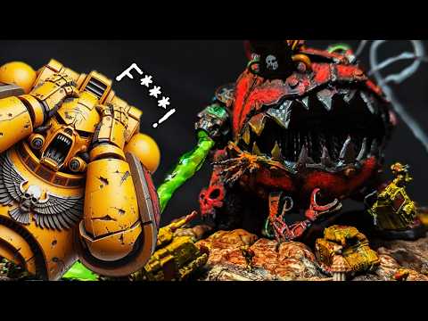 Видео: Диорама «Меха-Скуигзилла против Angry Marines» | Warhammer 40k | РОЗЫГРЫШ ORKTOBER
