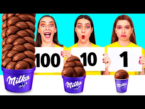 Видео: 100 Слоев Еды Челлендж | Секреты и Гаджеты для Кухни от TeenChallenge