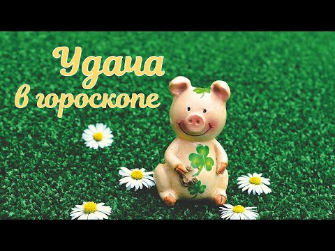 Видео: Удача в гороскопе рождения и прогнозе. Удачливые люди и события