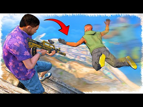 Видео: Таудан секірген Джонни тірі қалды ма? (GTA V)