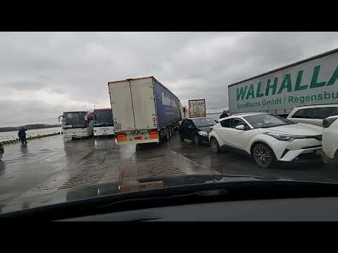 Видео: Минавам граница с ФЕРИБОТ Оряхово България-Бекет Румъния