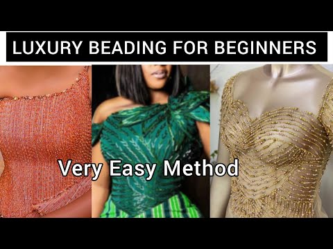 Видео: Уроки по вышивке бисером для роскошных платьев