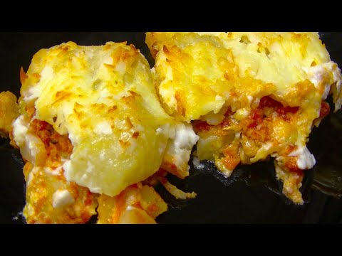 Видео: ЛАЗАНЬЯ С КРАСНОЙ РЫБОЙ И КАРТОШКОЙ!  ЭТО  ОЧЕНЬ ВКУСНО!