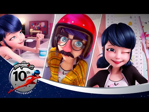 Видео: ЛЕДИ БАГ И СУПЕР-КОТ | 🔝 САМЫЕ СМЕШНЫЕ СЦЕНЫ  🐞 | 10 лучших моментов | 10-летний юбилей 💫