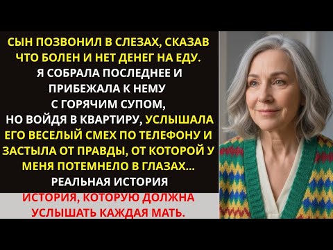 Видео: Я принесла суп «больному» сыну, но застыла у двери… Его веселый смех по телефону разрушил мой мир...