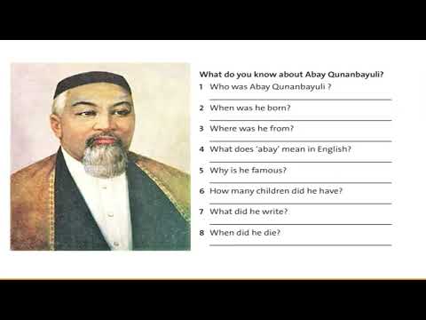 Видео: Vocabulary & Listening  Biography of a writer. Ағылшын тілі пәні мұғалімі: Жанат Жадыра