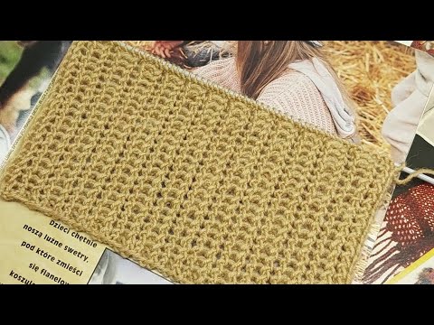 Видео: Ажурная фактурная резинка спицами