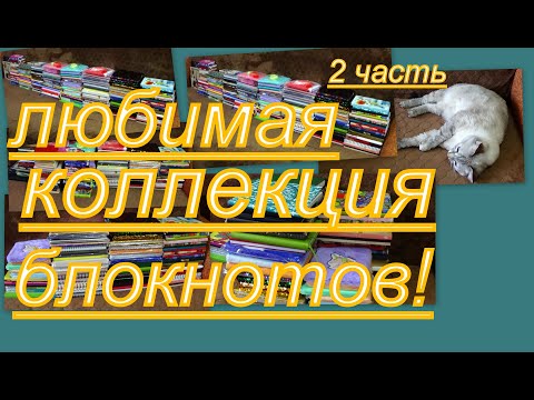 Видео: КРАСИВАЯ, БОЛЬШАЯ КОЛЛЕКЦИЯ БЛОКНОТОВ!!!! (2 часть)