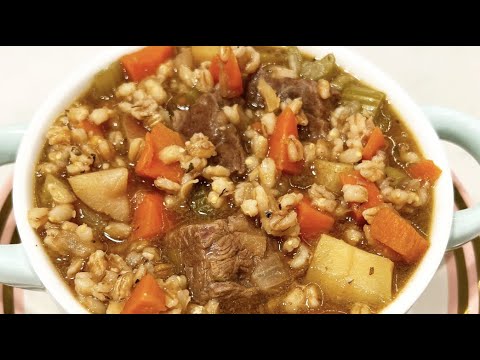 Видео: Суп быстрого приготовления с говядиной и ячменем