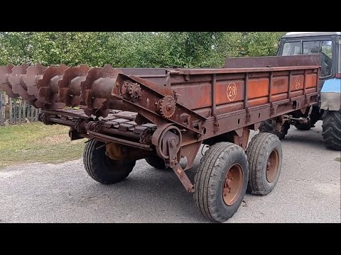 Видео: КУПИЛ АБСОЛЮТНО НОВЫЙ РАЗБРАСЫВАТЕЛЬ НАВОЗА - РОУ 6