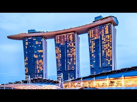 Видео: Marina Bay Sands / Полный тур по роскошному отелю Сингапура