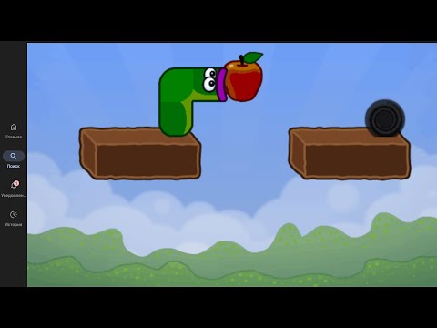 Видео: Червяк, сам доползёшь? Помочь?😂😂😂. Apple worm #1