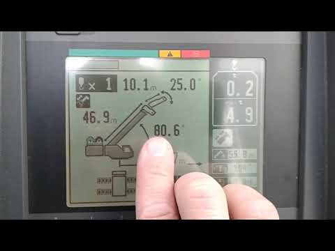 Видео: Компьютер крана Tadano GR-800EX