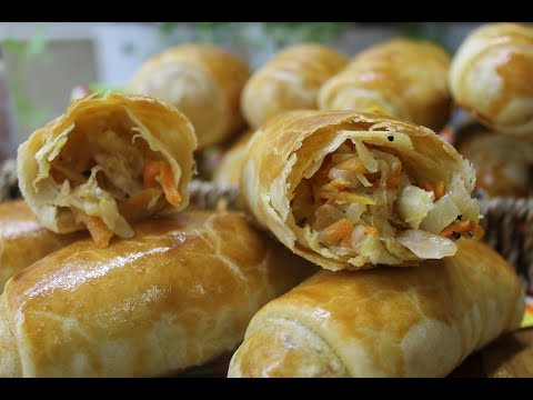 Видео: Молдавские пирожки с квашеной капустой “Вэрзэре”