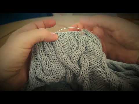 Видео: Кардіган з аранами. Додавання петель на візерунок. Формування прорізних кишень.