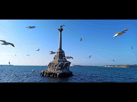 Видео: площадь П.С.Нахимова, г. Севастополь (Приморский бульвар, Графская пристань, Набережная и другое)
