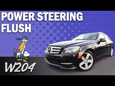 Видео: Промывка гидроусилителя руля Mercedes-Benz W204 C-Class