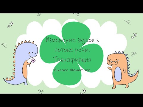 Видео: 5.8. Изменение звуков в потоке речи. Транскрипция. ТОЛЬКО ДЛЯ ОТЛИЧНИКОВ!