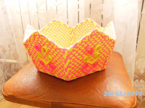 Видео: Симпатичная вазочка, подойдет для фруктов.