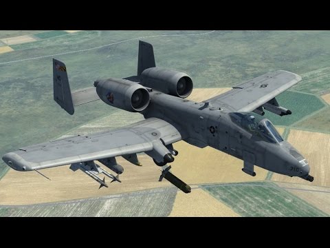 Видео: DCS World | Применение неуправляемого вооружения на A-10C