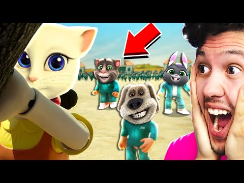 Видео: ПРОКЛЯТЫЙ БЕН 🐶 и ГОВОРЯЩИЙ ТОМ ПОПАЛИ в ИГРУ В КАЛЬМАРА