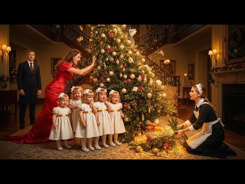 Видео: Мачеха сломала рождественскую ёлку 5 близняшек — миллиардер заплакал с горничной 😢