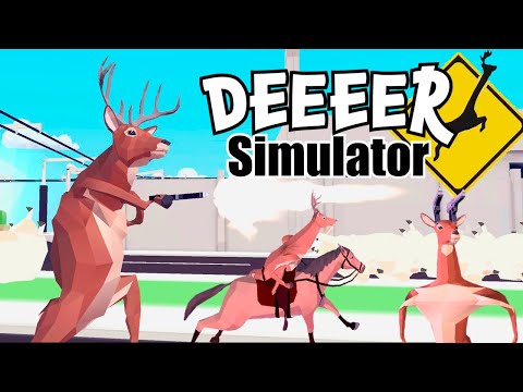 Видео: Симулятор ЧОКНУТОГО ОЛЕНЯ! Самая УГАРНАЯ Игра DEEEER Simulator от Cool GAMES